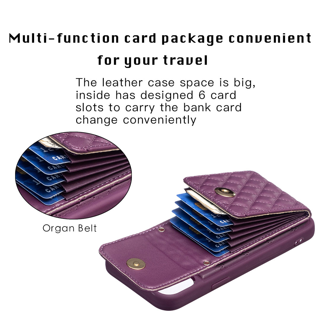 BF20-Style For iPhone 14 Plus PU Leather TPU Case Protective Phone Shell with Card Holder Strap BF20-Style For iPhone 14 Plus PU Leather TPU Case Protective Phone Shell with Card Holder Strap